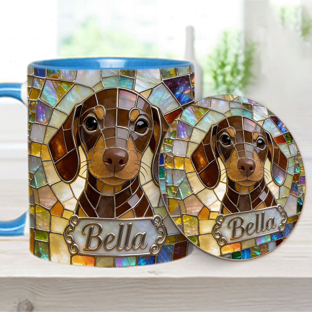 Love Dogs - Personalized Dog Accent Mug & Coaster