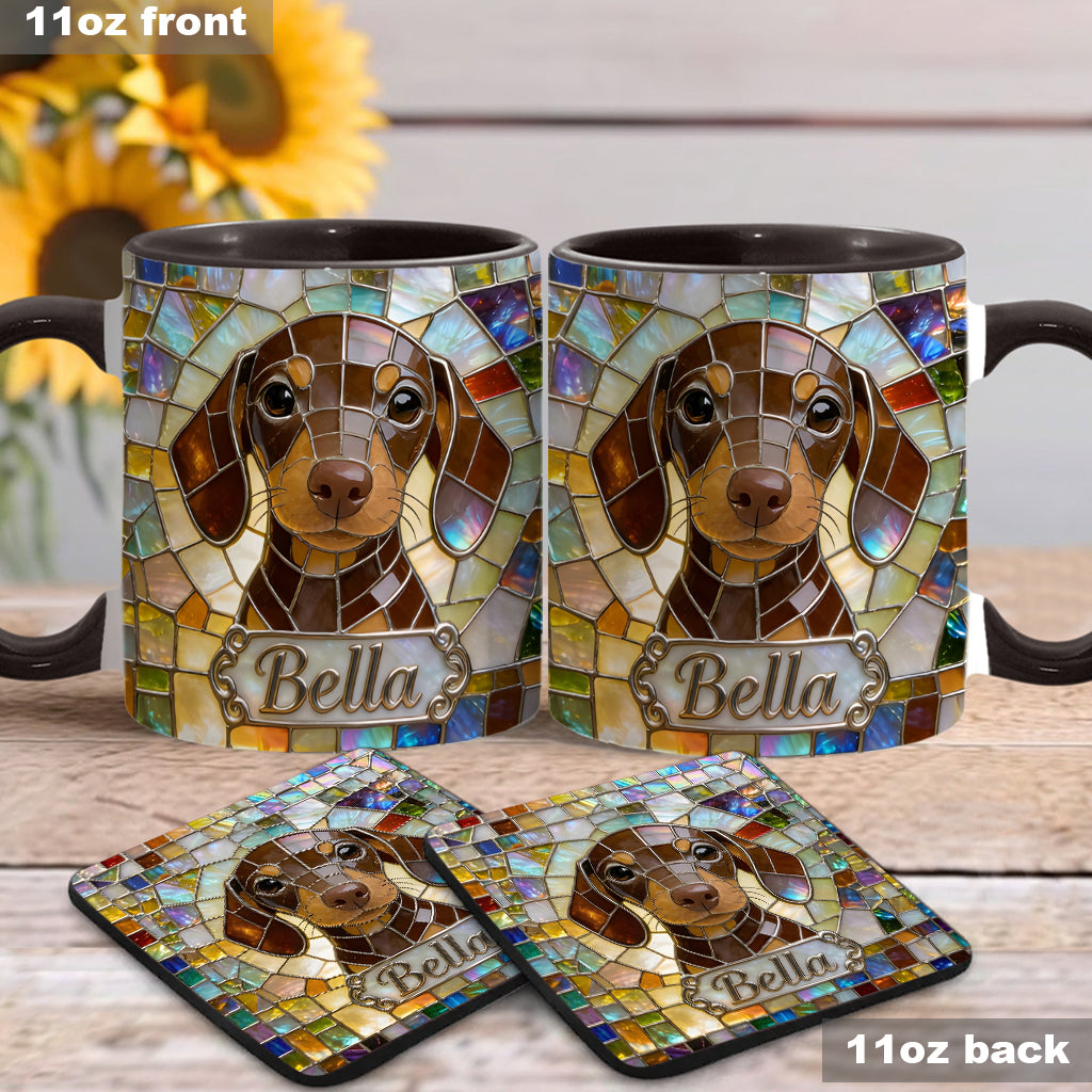 Love Dogs - Personalized Dog Accent Mug & Coaster