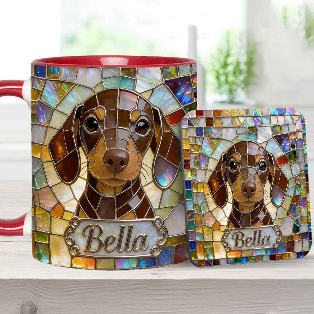 Love Dogs - Personalized Dog Accent Mug & Coaster