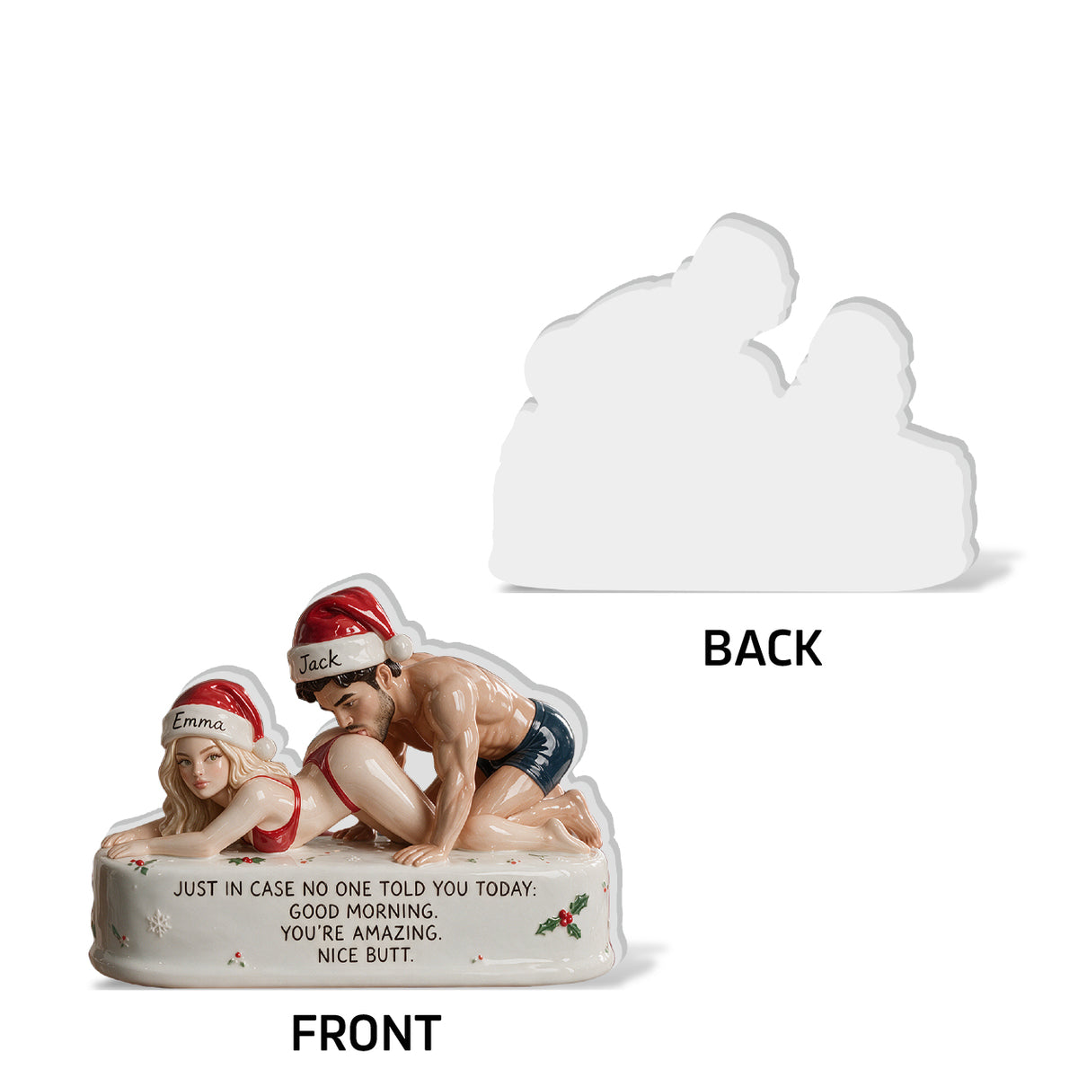 Nice Butt - Personalized Spicy Couple 3D Plaque