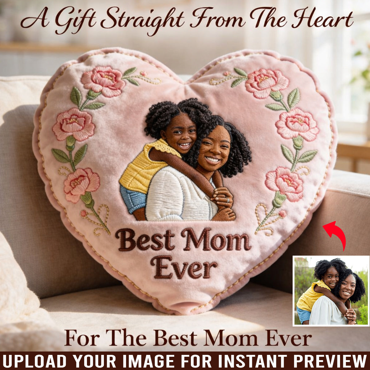 Mother Gift Idea - Personalized Mother Premium Faux Fur Pillow