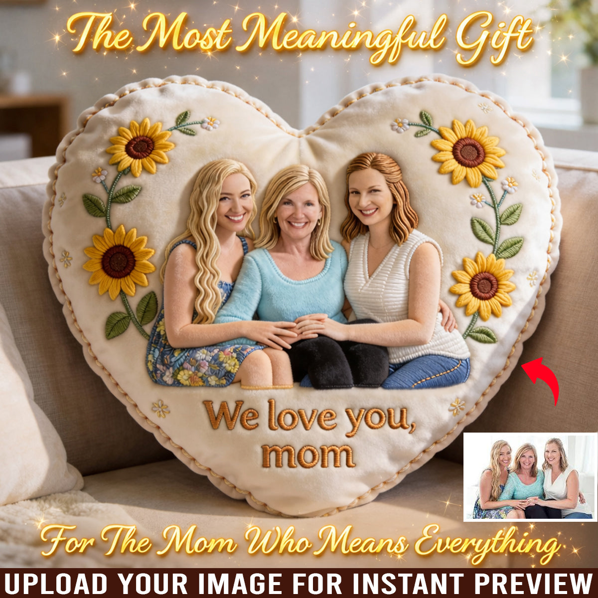 Mother Gift Idea - Personalized Mother Premium Faux Fur Pillow