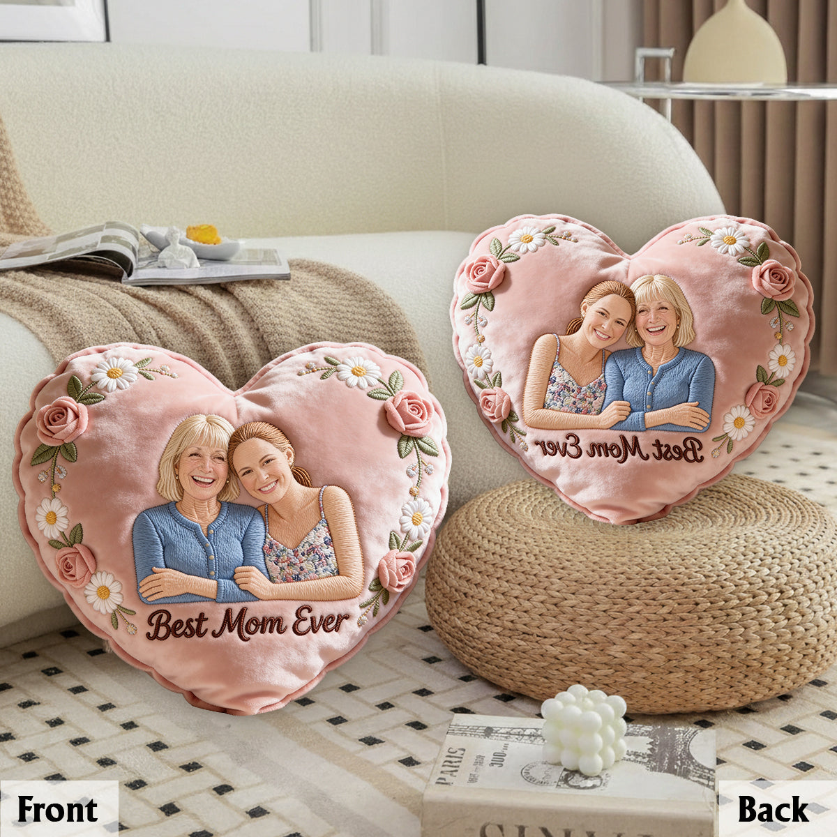 Mother Gift Idea - Personalized Mother Premium Faux Fur Pillow