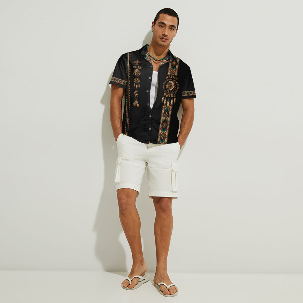 Proud Native - Personalized American Indian Hawaiian Shirt