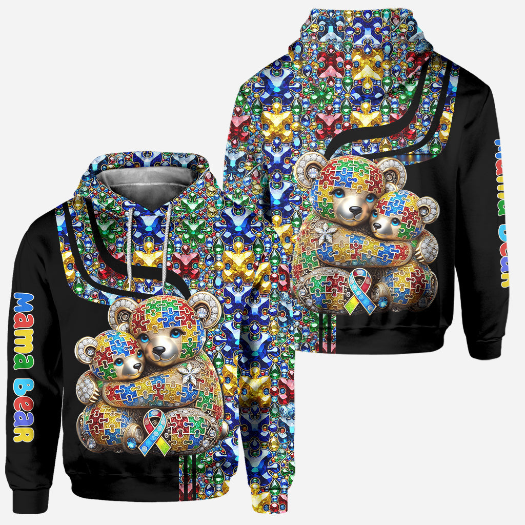 Mama Bear Autism Awareness Hoodie and Leggings