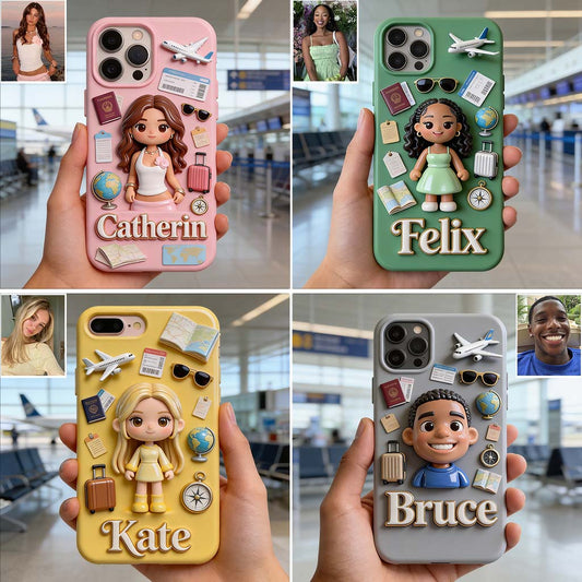 Traveling Lover - Personalized Travelling Full Print Phone Case