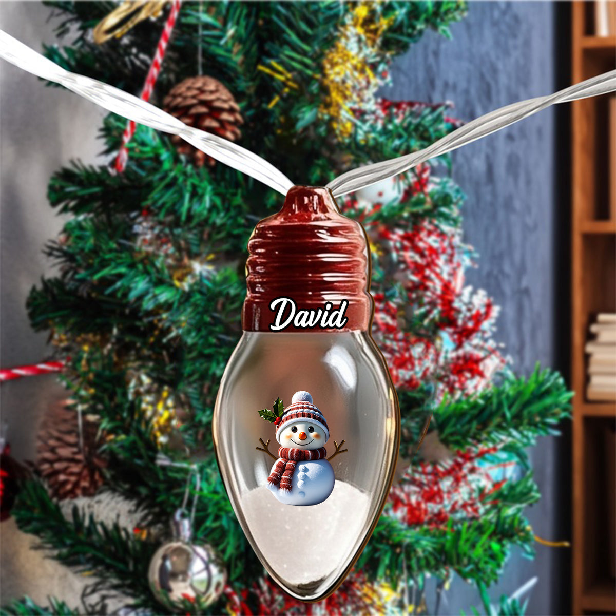 Merry Christmas 2025 - Personalized Family String Lights