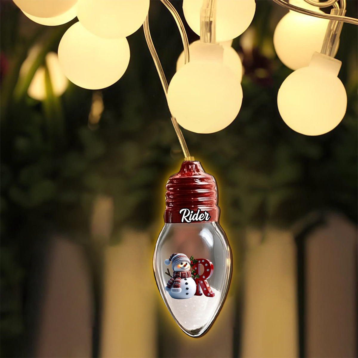 Merry Christmas 2025 - Personalized Family String Lights