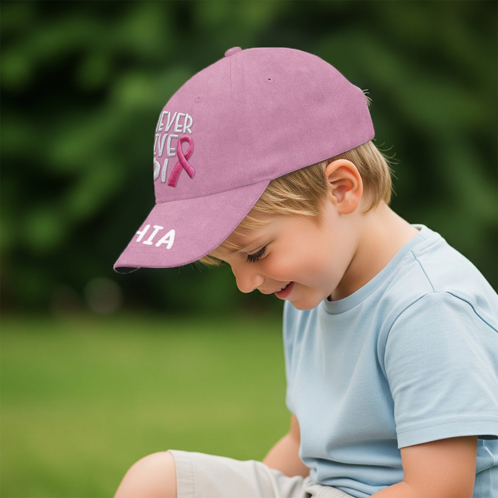 Never Give Up - Personalized Breast Cancer Awareness Classic Cap