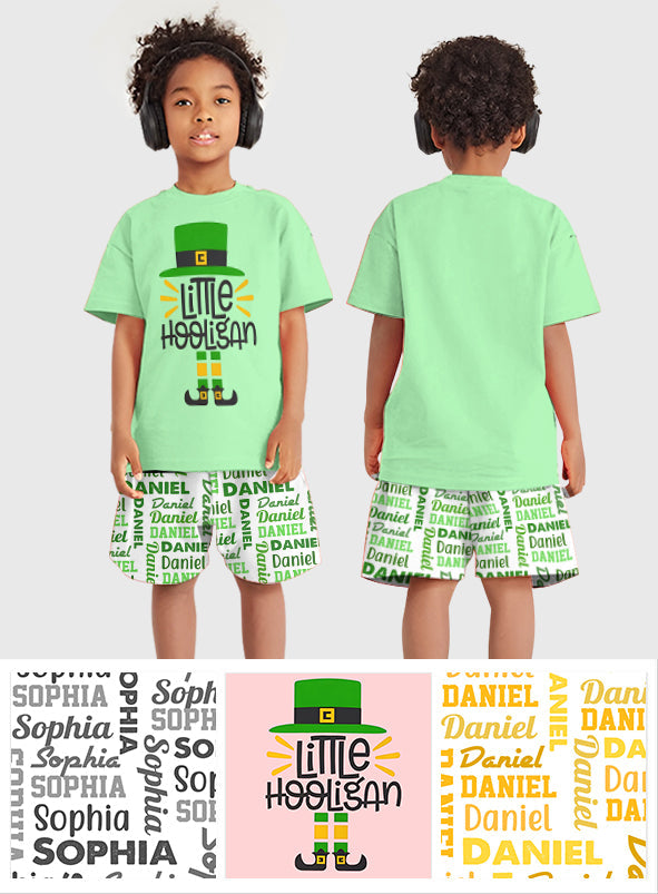 Petit Hooligan - T-shirt et short enfant personnalisés pour la Saint-Patrick