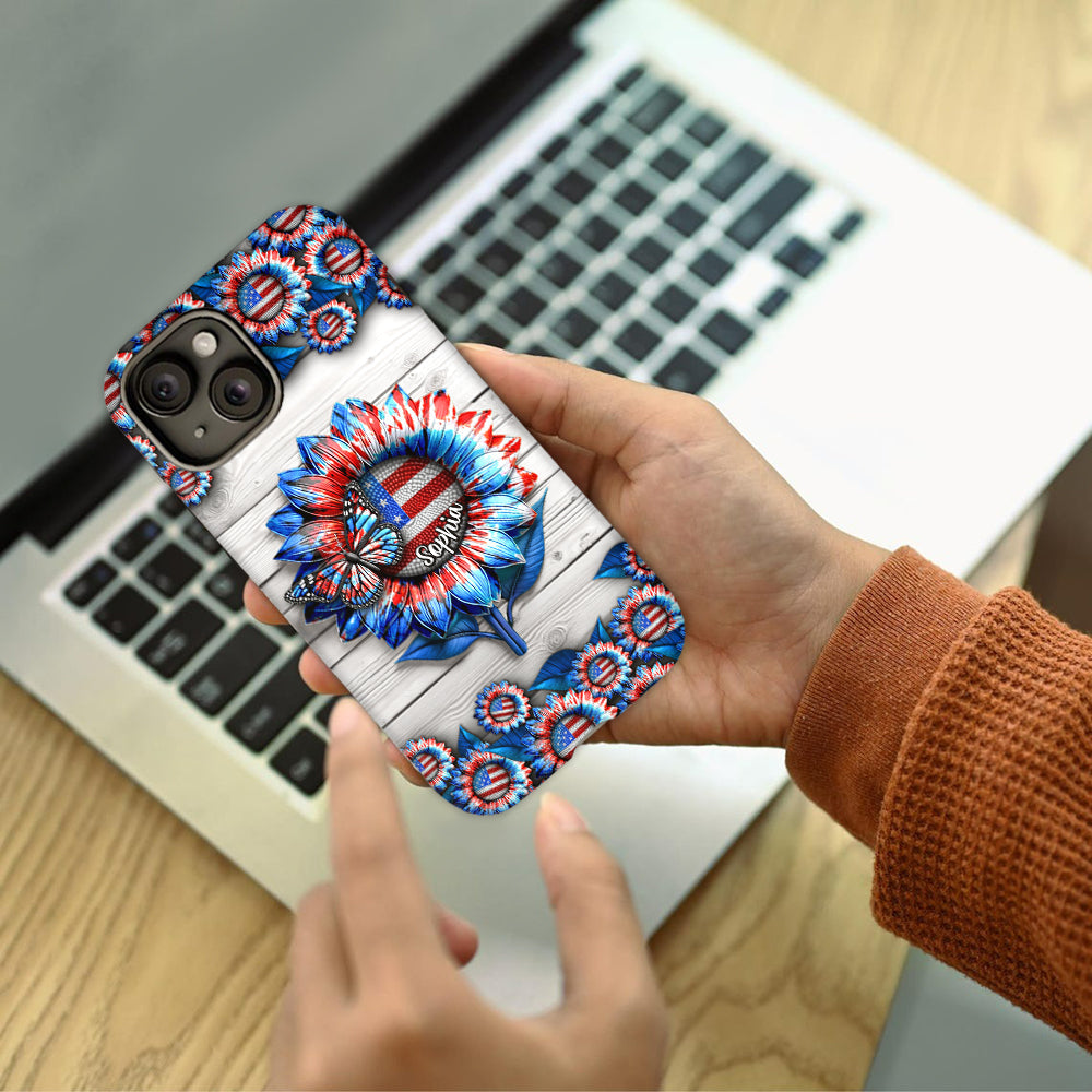 Liebe Amerika – Personalisierte Handyhülle zum Unabhängigkeitstag/4. Juli mit Vollbilddruck