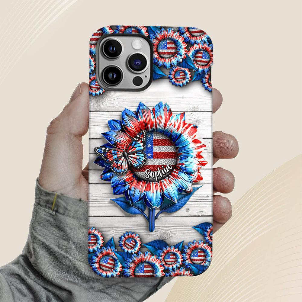 Liebe Amerika – Personalisierte Handyhülle zum Unabhängigkeitstag/4. Juli mit Vollbilddruck