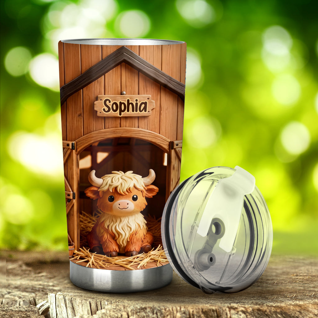Vache des Highlands mignonne - Gobelet personnalisé vache des Highlands