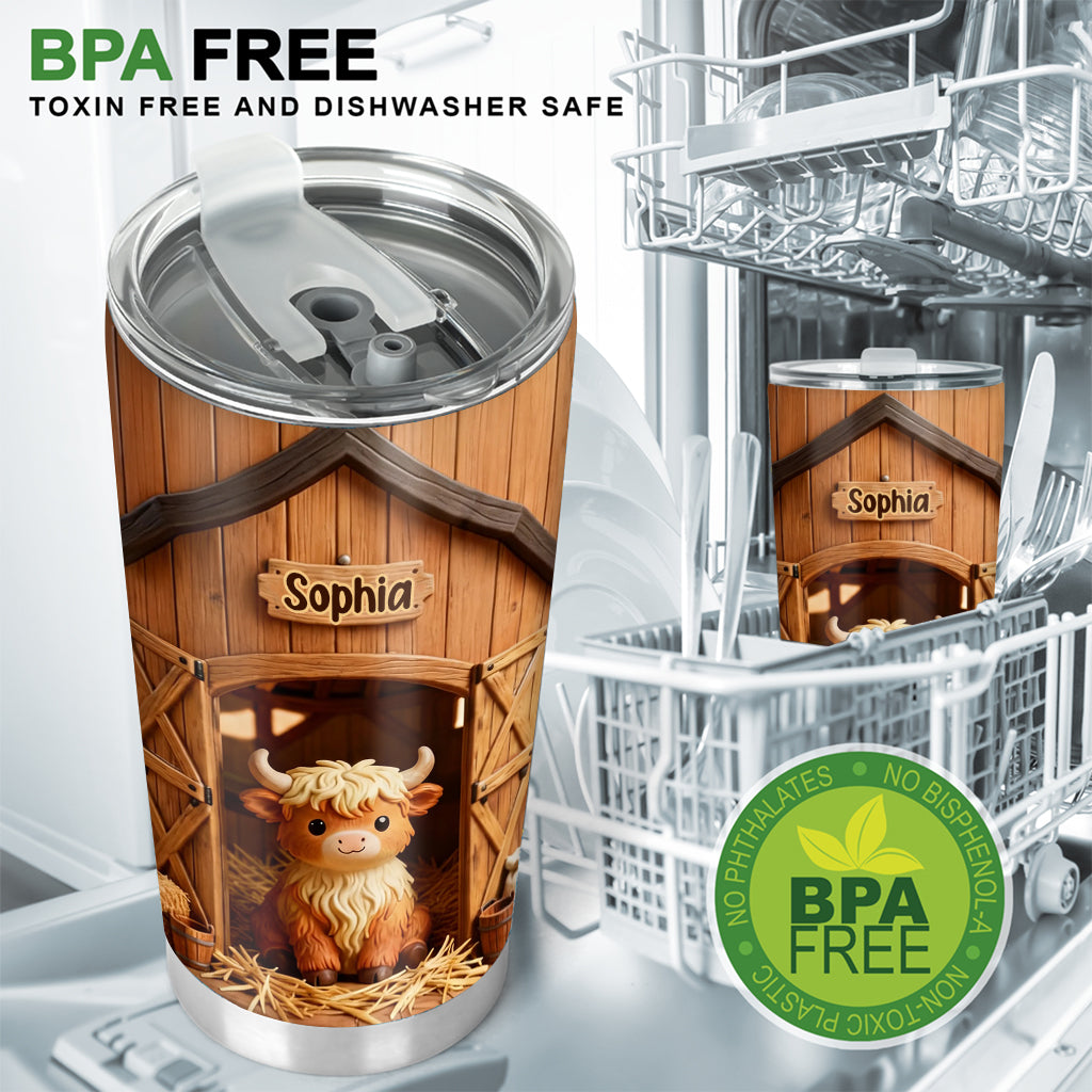 Vache des Highlands mignonne - Gobelet personnalisé vache des Highlands