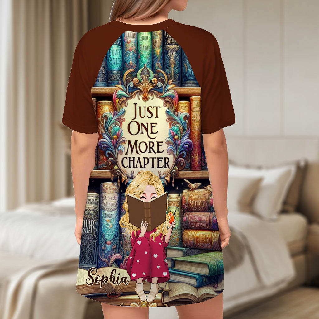 Juste un chapitre de plus - Robe-t-shirt personnalisée inspirée d'un livre