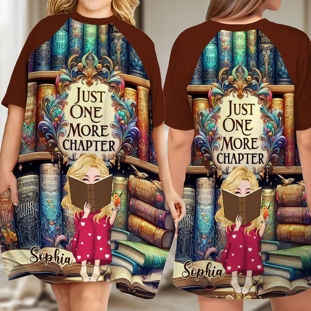 Juste un chapitre de plus - Robe-t-shirt personnalisée inspirée d'un livre