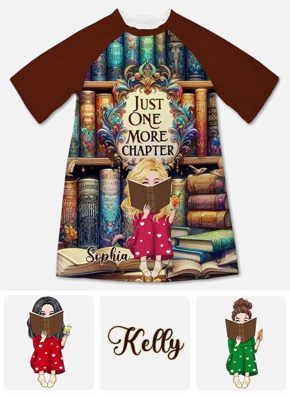 Juste un chapitre de plus - Robe-t-shirt personnalisée inspirée d'un livre