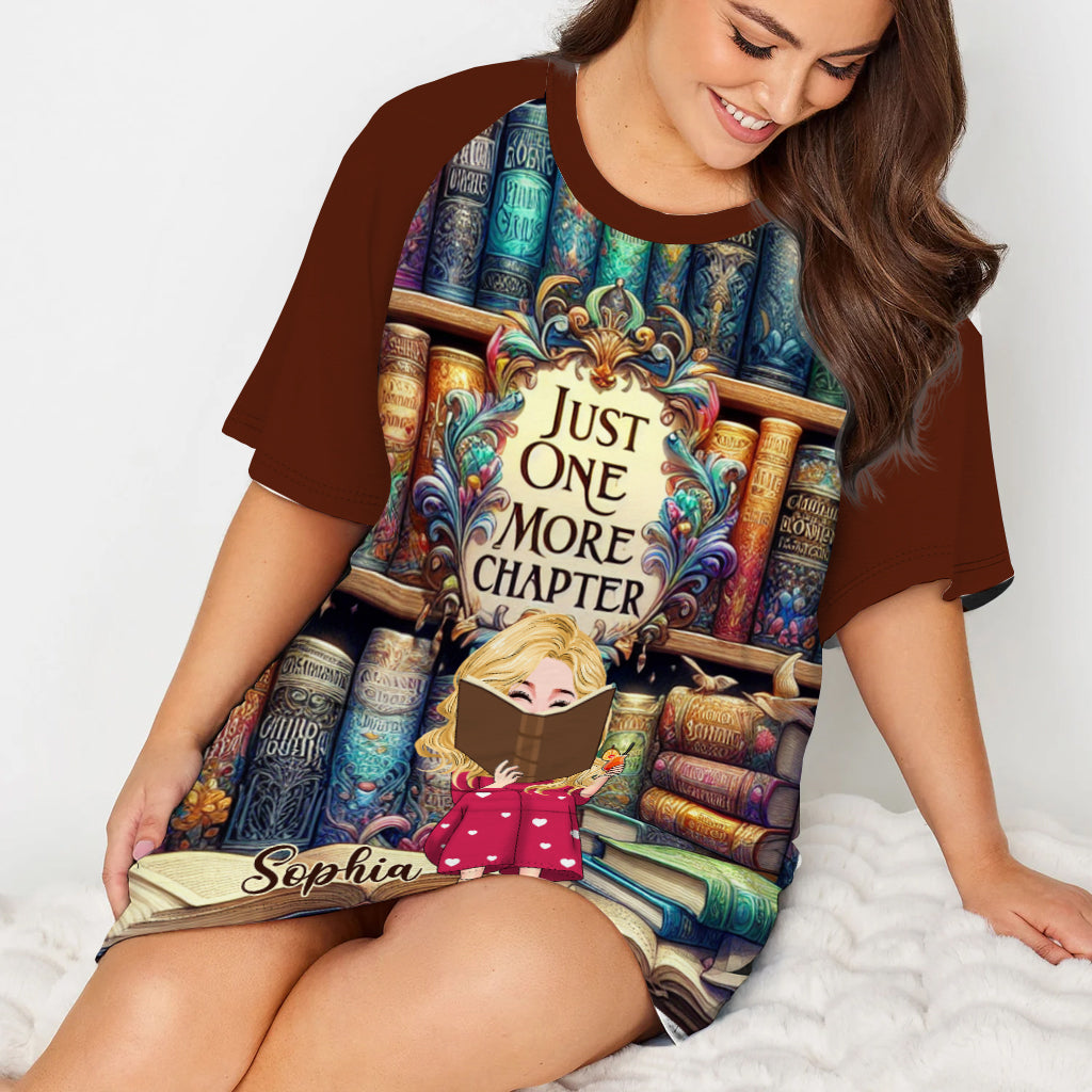 Juste un chapitre de plus - Robe-t-shirt personnalisée inspirée d'un livre