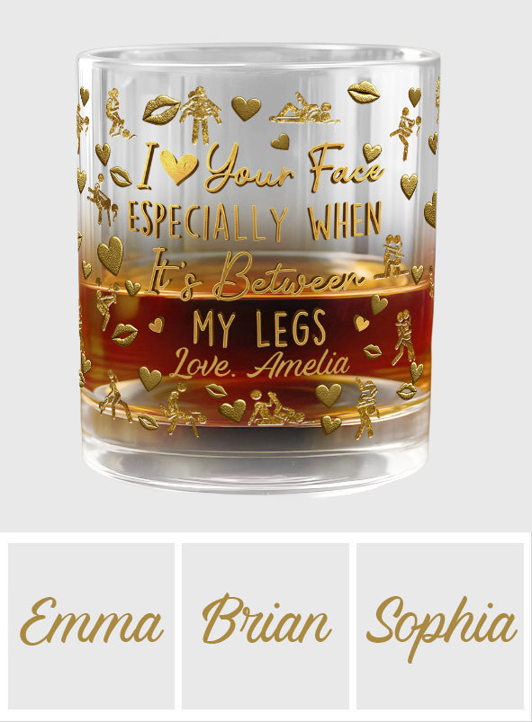 I Love You - Personalized Couple Whiskey Glass