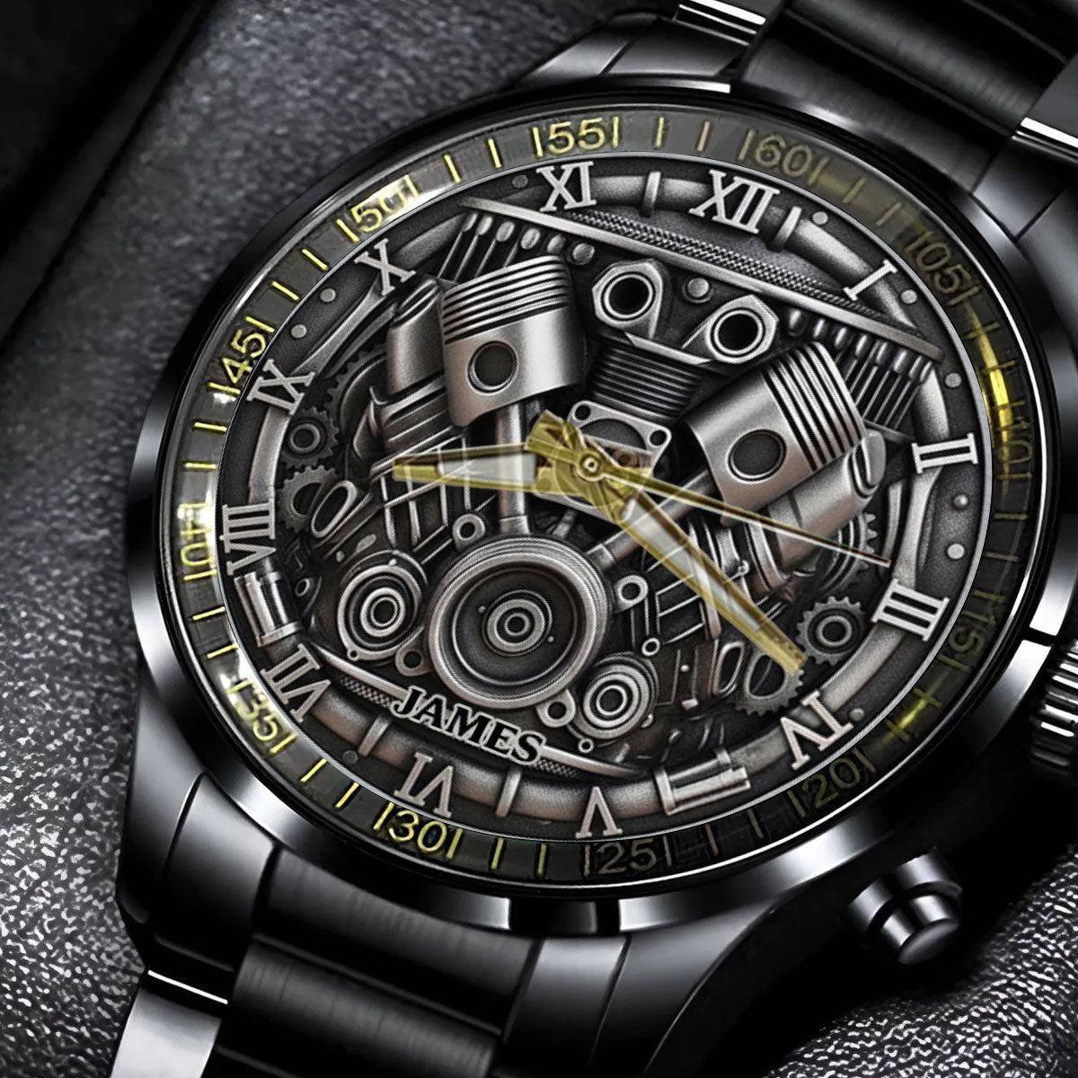 Powerful V8 Engine - Personalized Car Lover Hand Watch