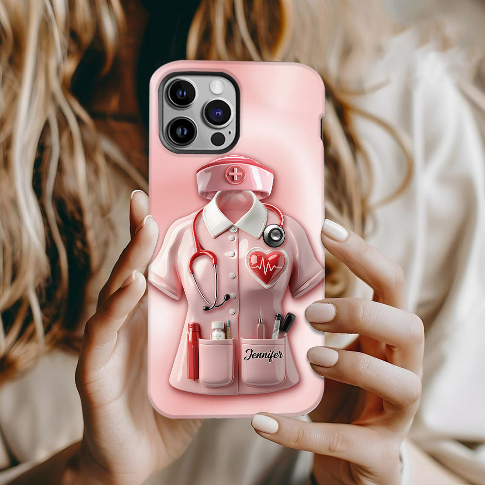Nurses Are The Heart of Healthcare - Personalized Nurse Full Print Phone Case