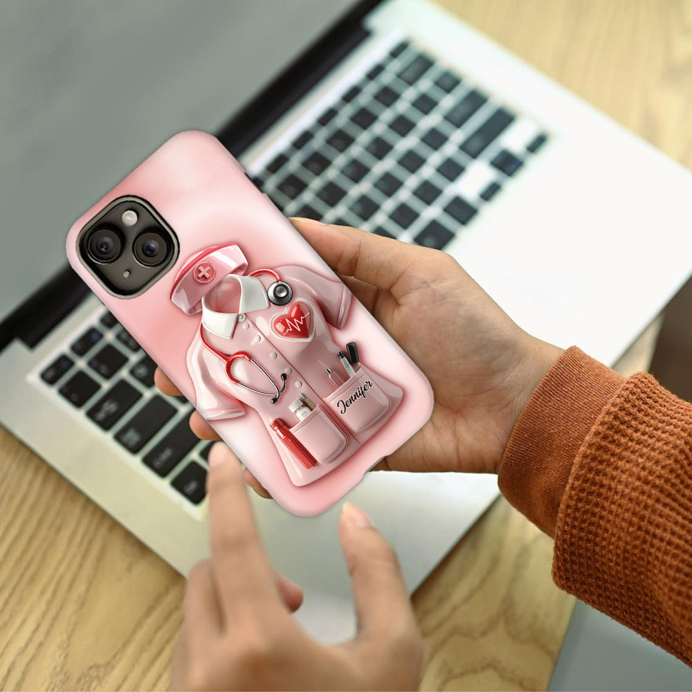 Nurses Are The Heart of Healthcare - Personalized Nurse Full Print Phone Case