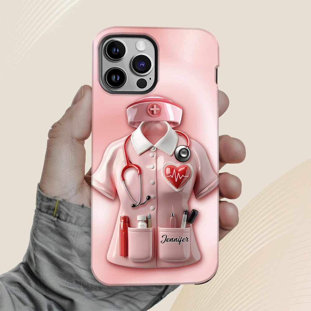 Nurses Are The Heart of Healthcare - Personalized Nurse Full Print Phone Case