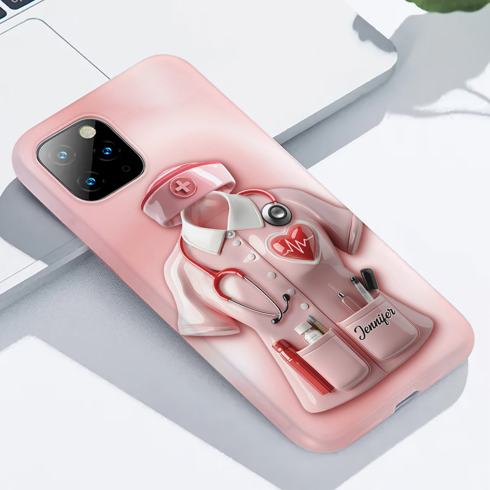 Nurses Are The Heart of Healthcare - Personalized Nurse Full Print Phone Case