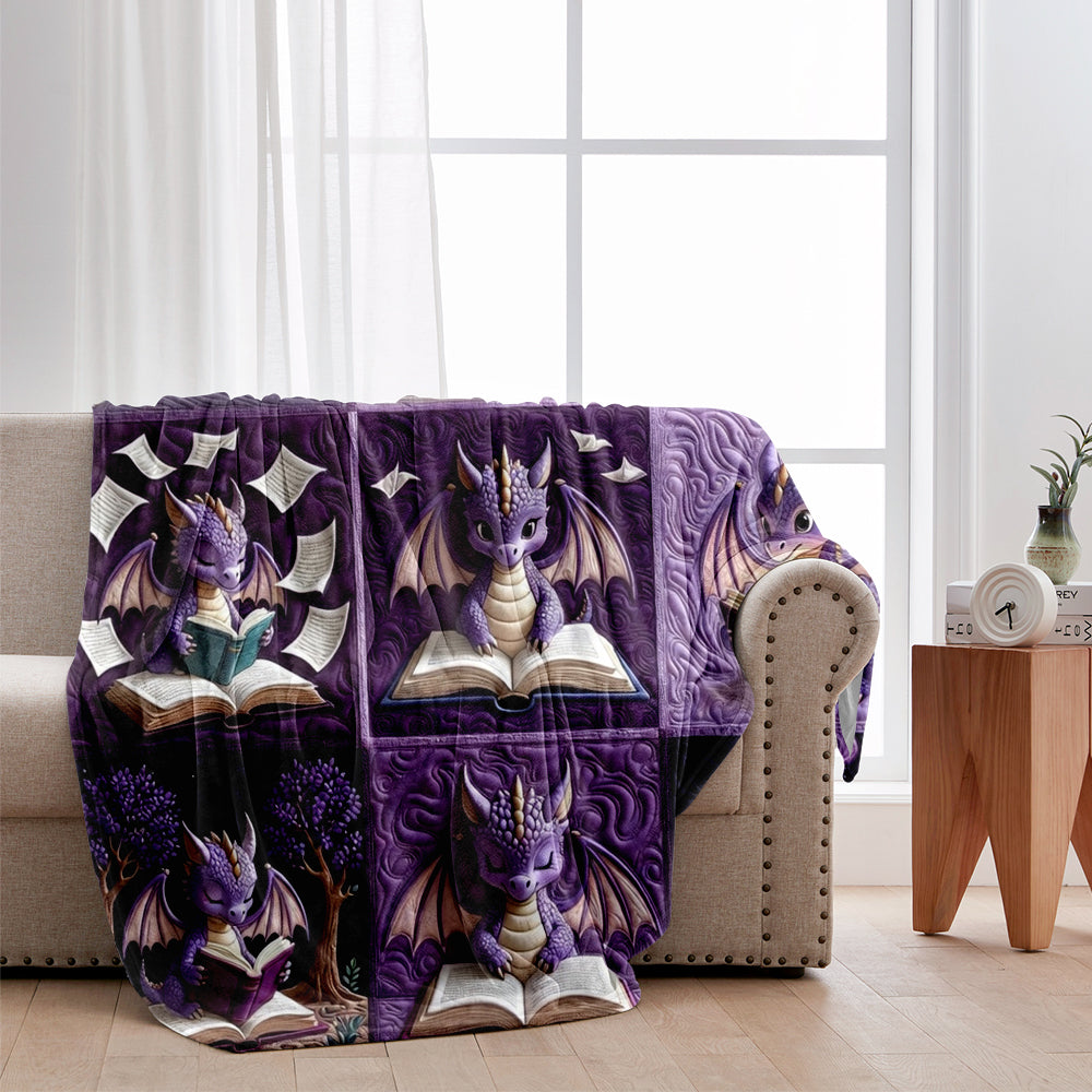 I Am A Bookdragon - Personalized Book Blanket