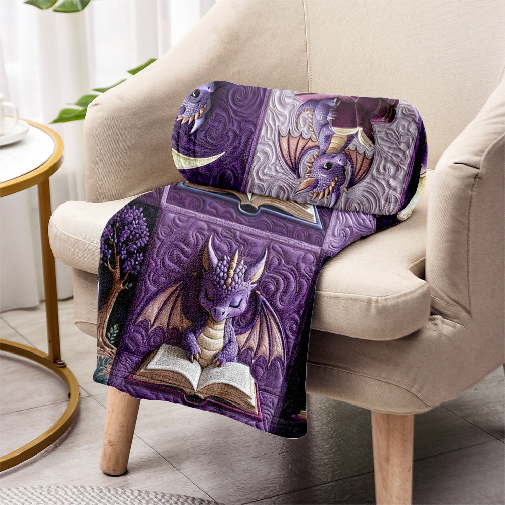 I Am A Bookdragon - Personalized Book Blanket