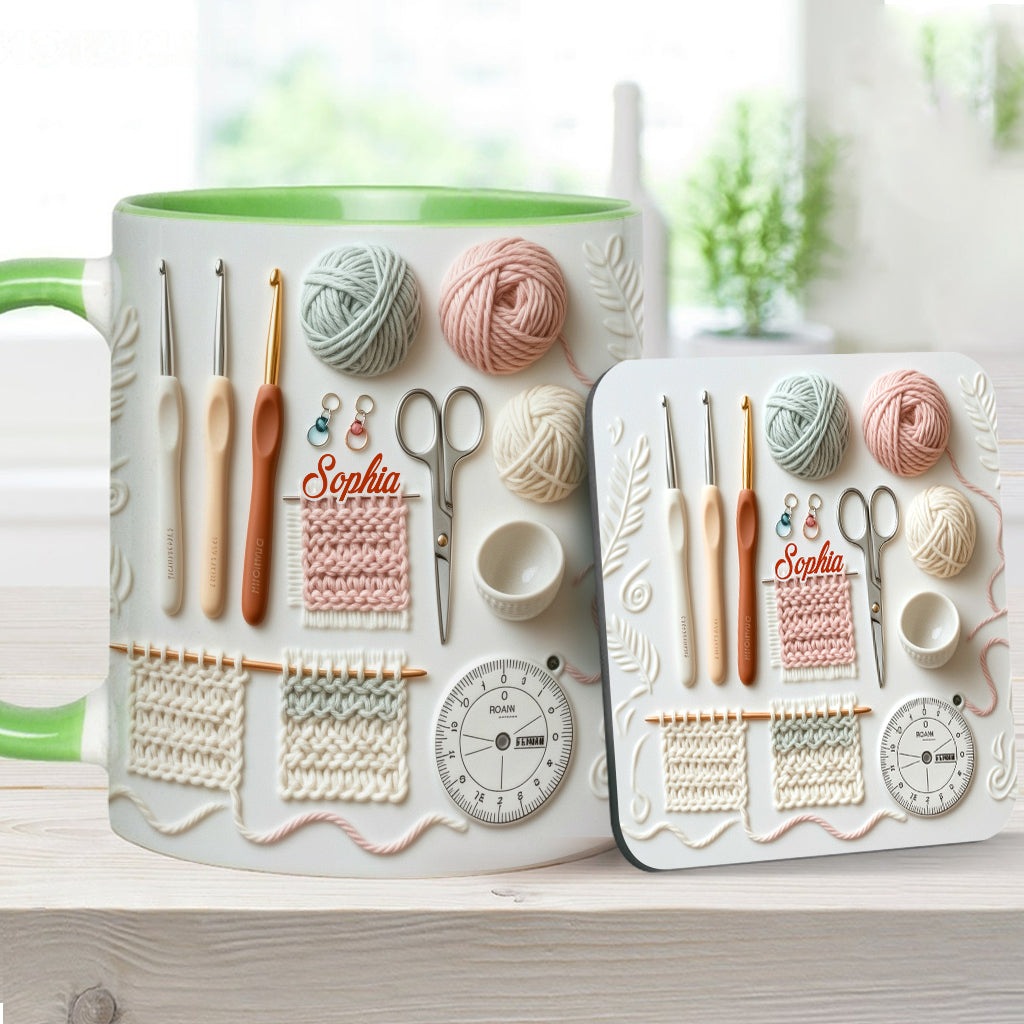 Love Crocheting - Personalized Crocheting Accent Mug