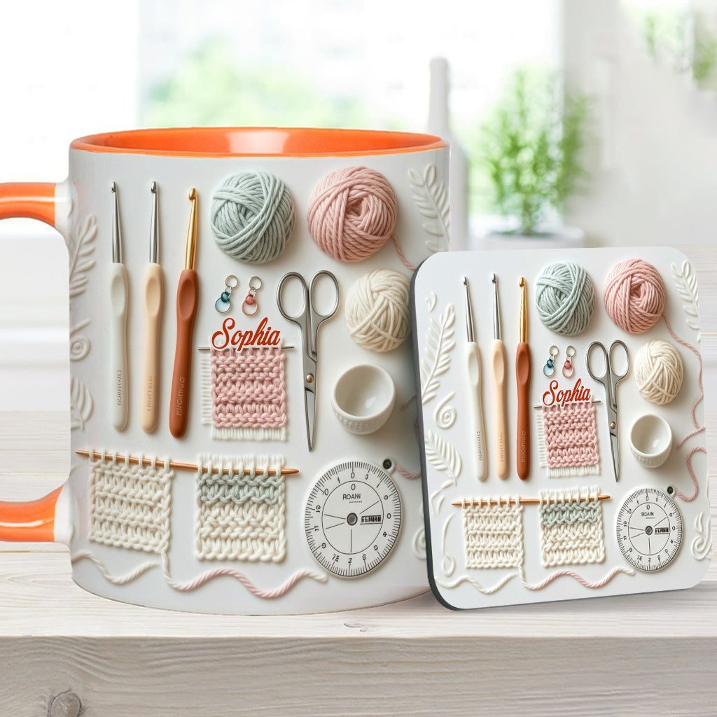 Love Crocheting - Personalized Crocheting Accent Mug