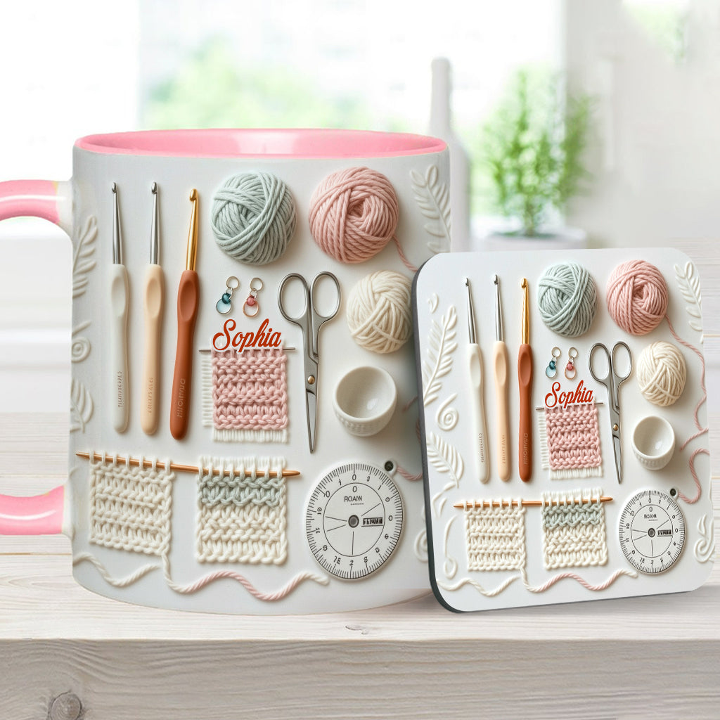 Love Crocheting - Personalized Crocheting Accent Mug