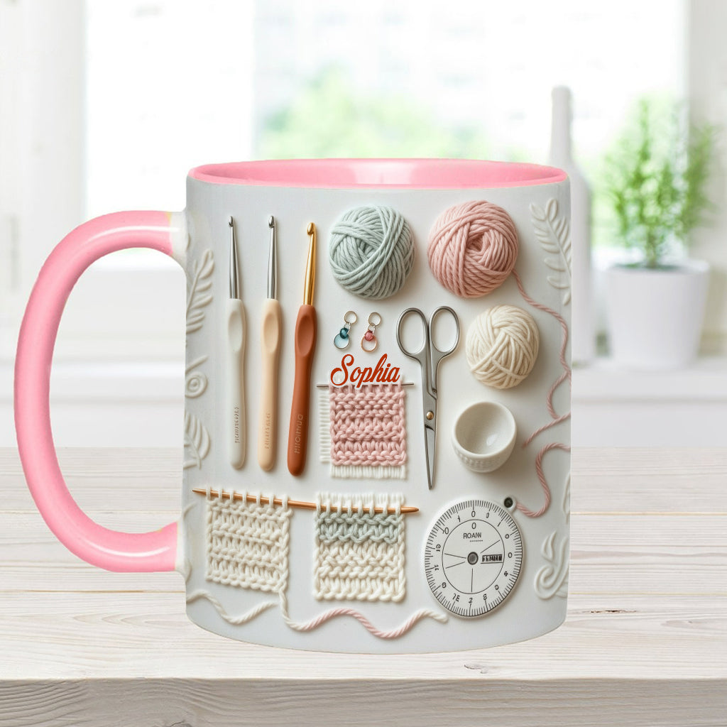 Love Crocheting - Personalized Crocheting Accent Mug
