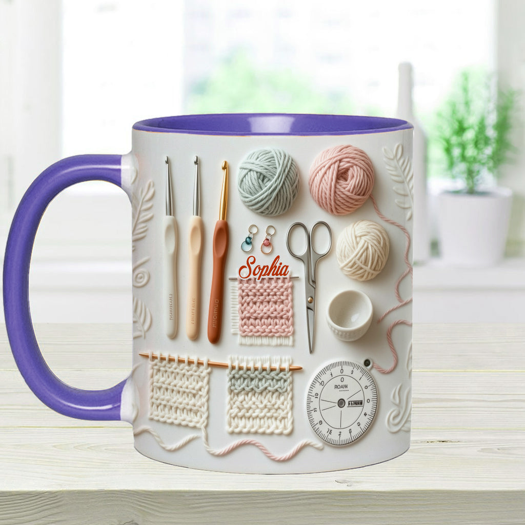 Love Crocheting - Personalized Crocheting Accent Mug