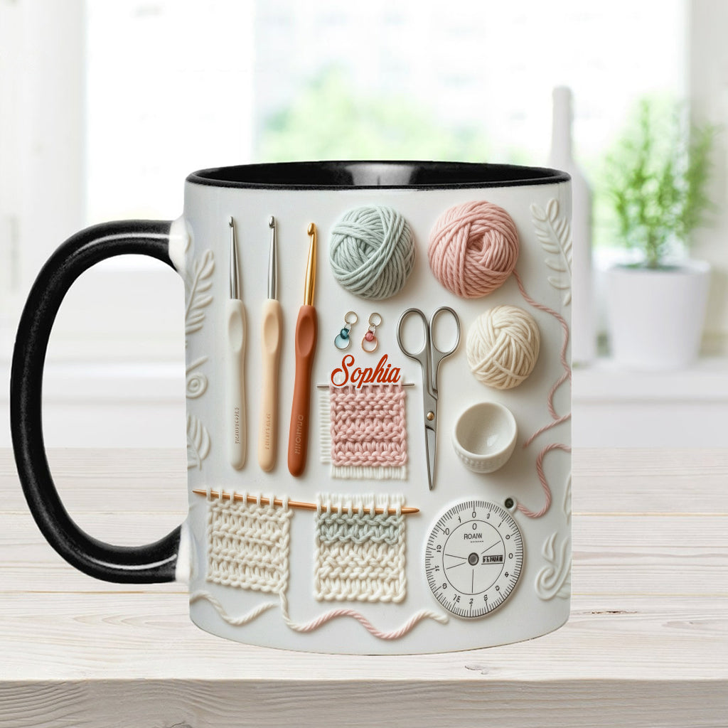 Love Crocheting - Personalized Crocheting Accent Mug