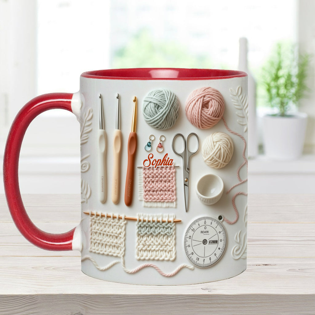 Love Crocheting - Personalized Crocheting Accent Mug