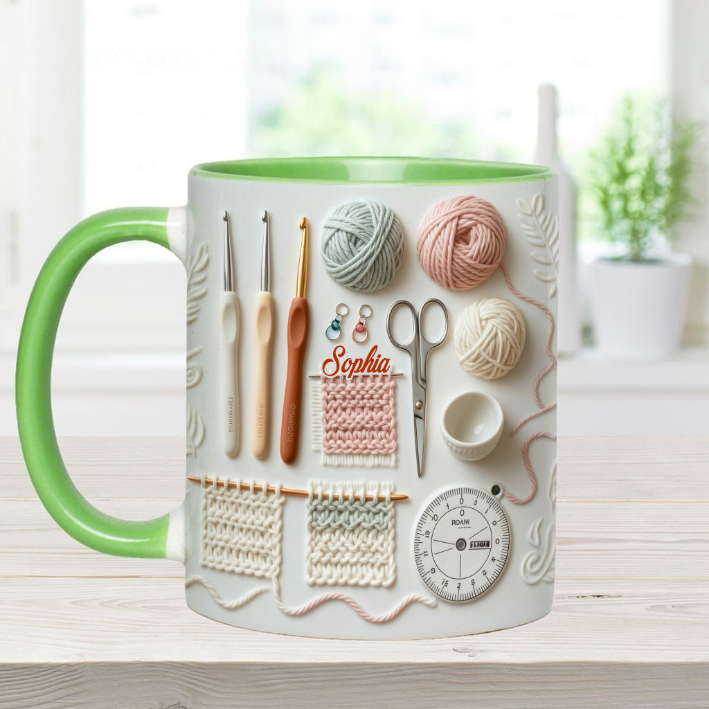 Love Crocheting - Personalized Crocheting Accent Mug
