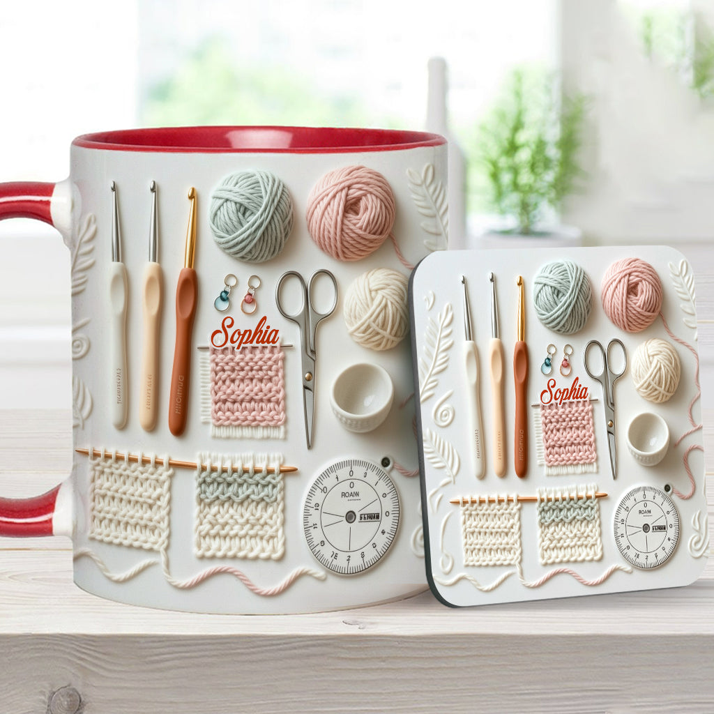 Love Crocheting - Personalized Crocheting Accent Mug