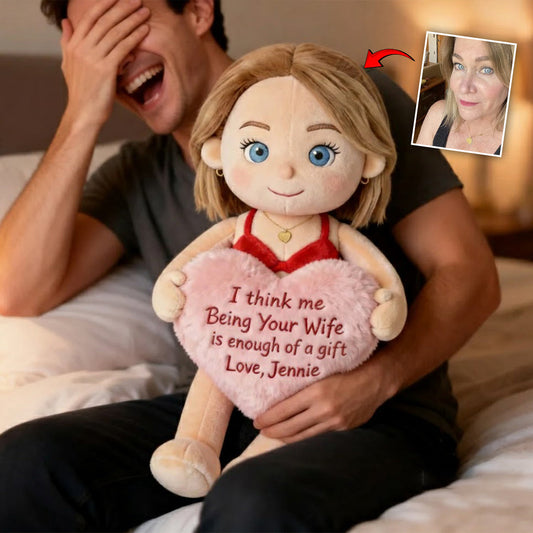 Custom From Any Photo - Personalized Couple Faux Fur Shaped Pillow