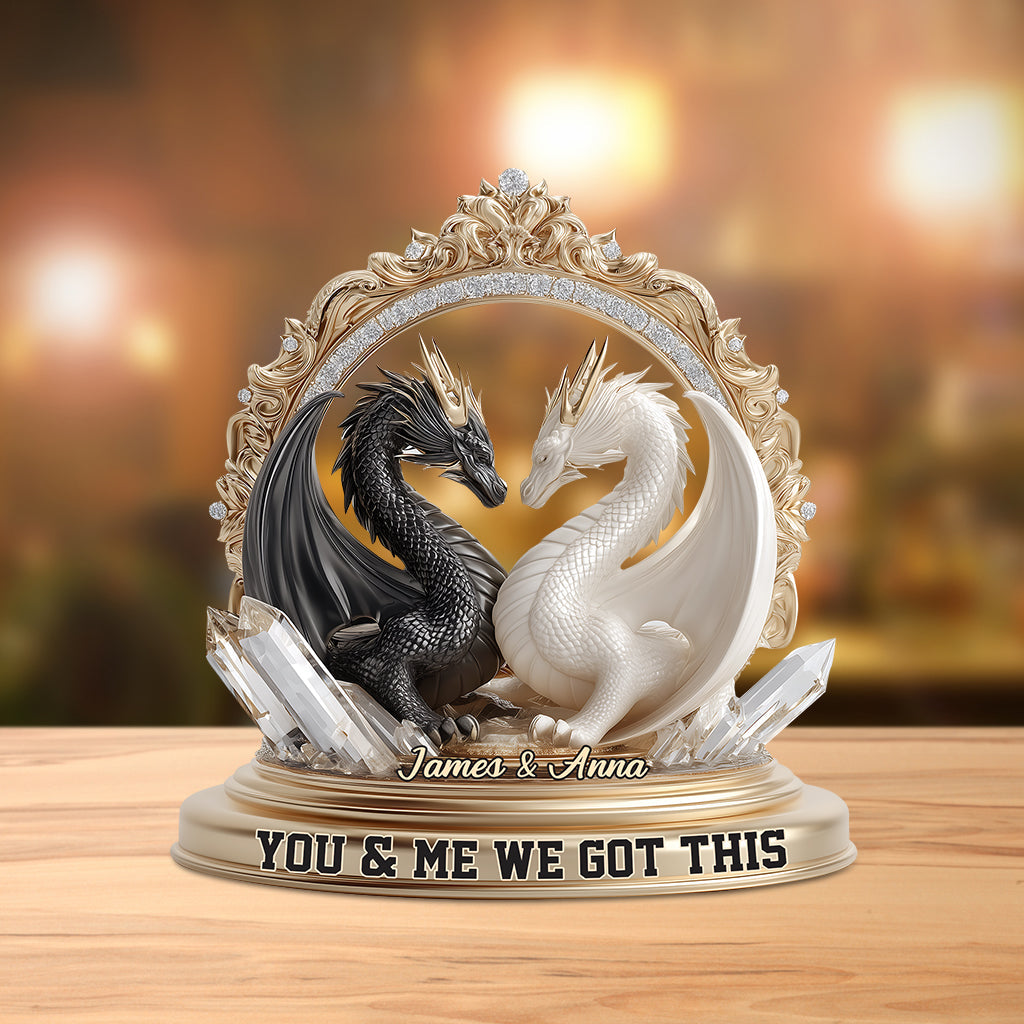 We Got This - Personalized Dragon Custom Shaped Acrylic Plaque