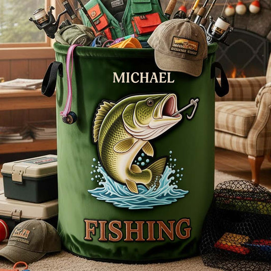 Perfect Gift For Fishing Lovers - Personalized Fishing Storage Basket