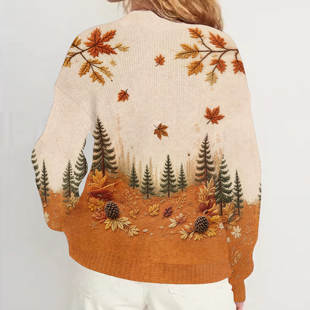 It's Pumpkin Spice Latte Season - Personalized Highland Cow Cardigan Sweater