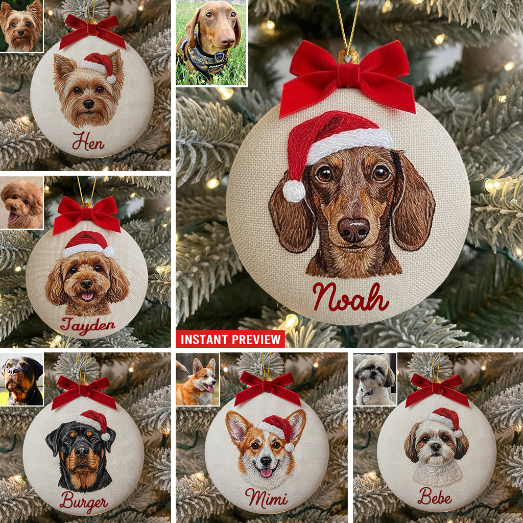 Merry Furry Christmas - Personalized Dog Ornament