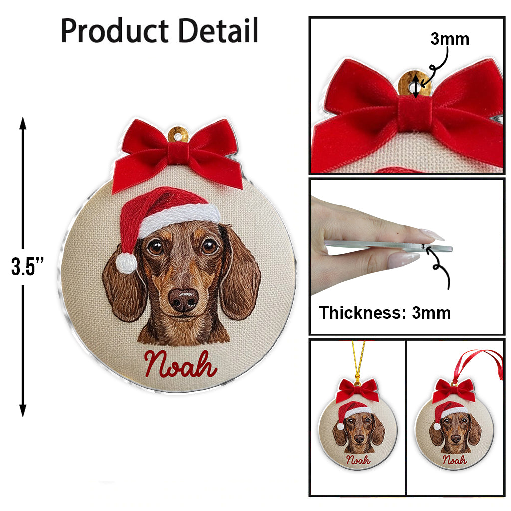 Merry Furry Christmas - Personalized Dog Ornament