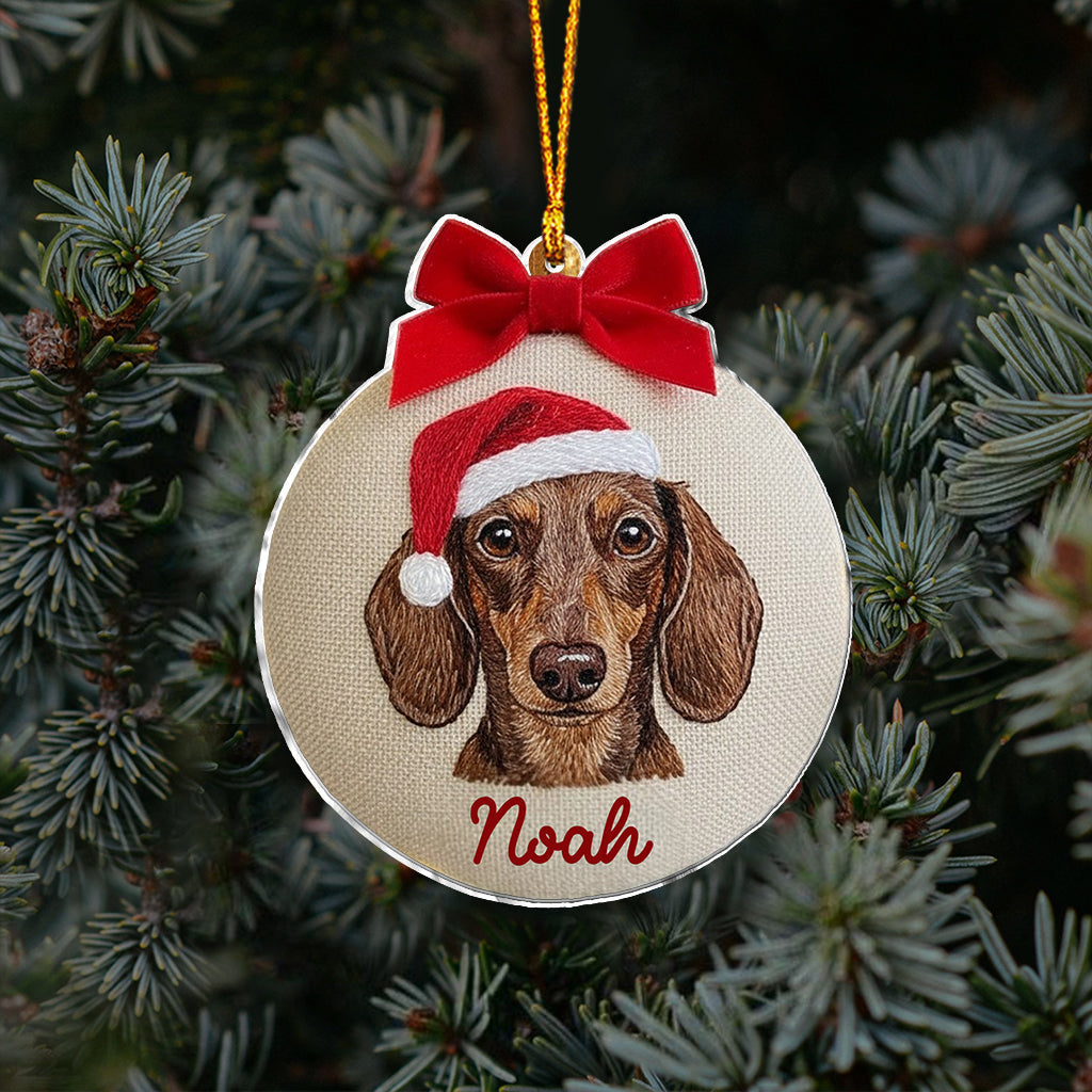 Merry Furry Christmas - Personalized Dog Ornament