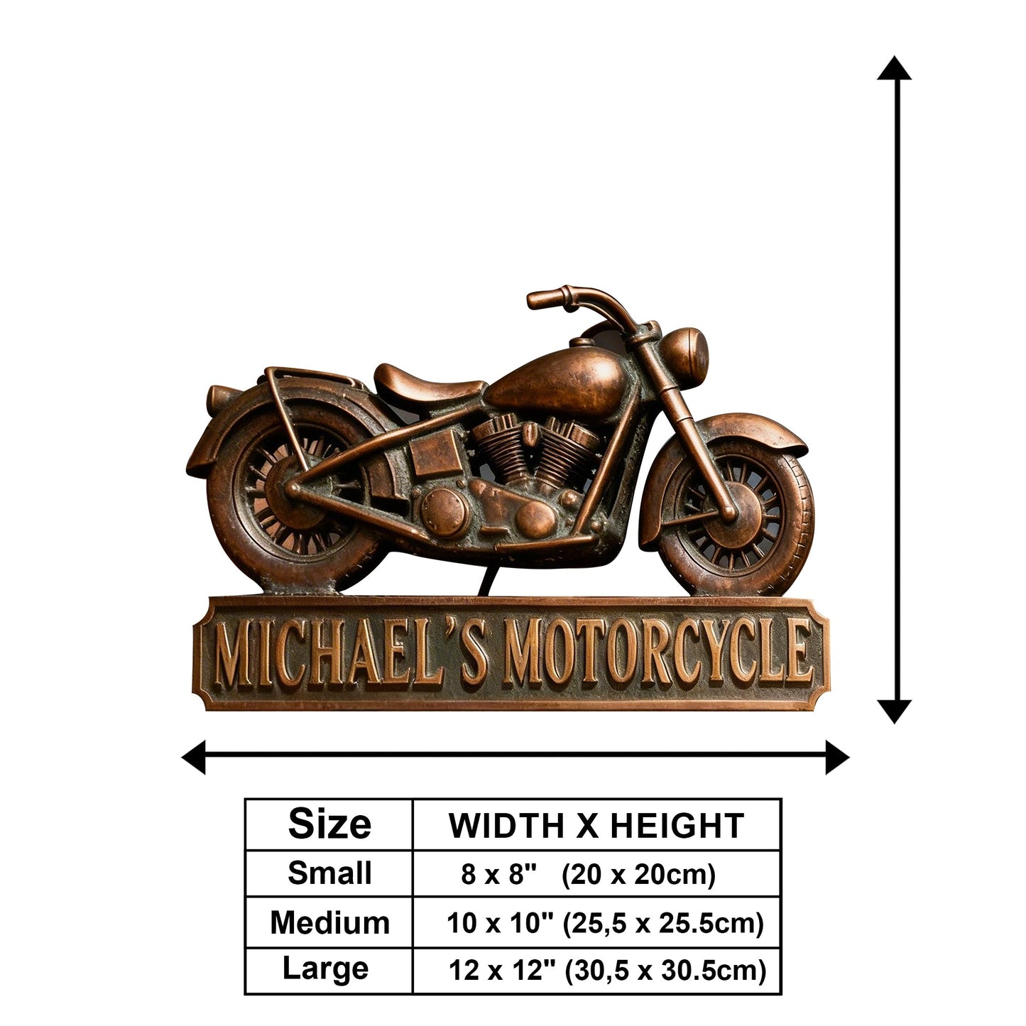 Motorcycle Garage - Personalized Biker Wooden Wall Mount Sign