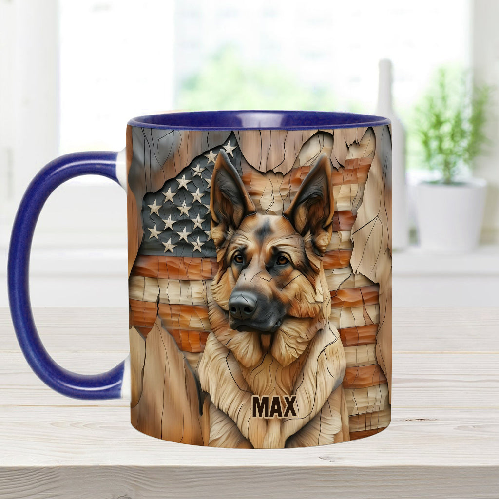 Der Starke – Personalisierte Tasse mit Hundemotiv