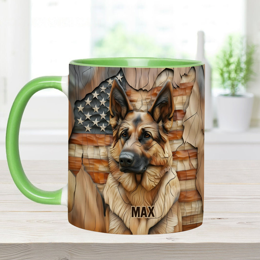 Der Starke – Personalisierte Tasse mit Hundemotiv