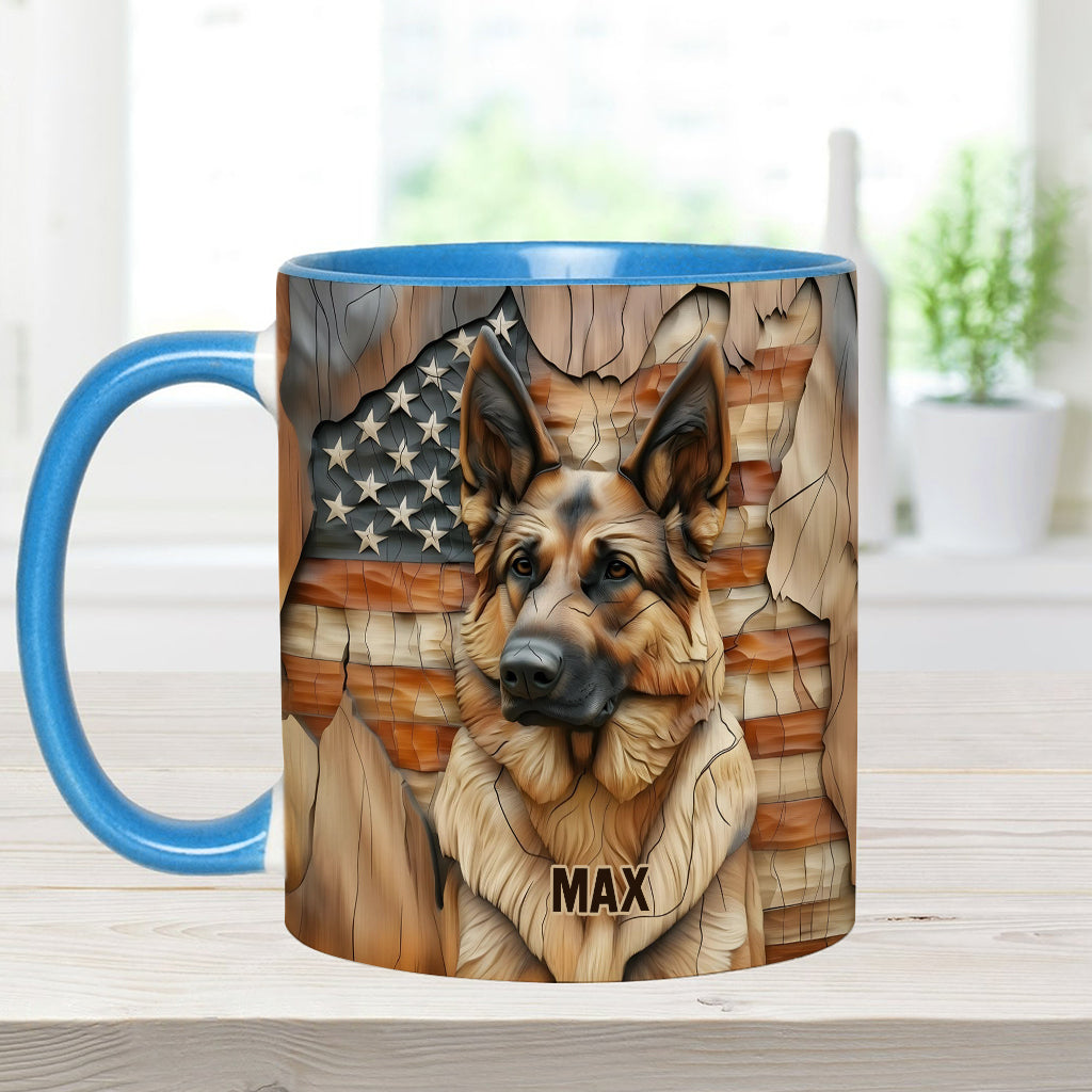 Der Starke – Personalisierte Tasse mit Hundemotiv
